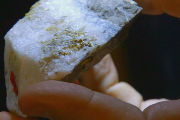 When the Earth formed, most of the gold sunk to its core—but some remained trapped inside