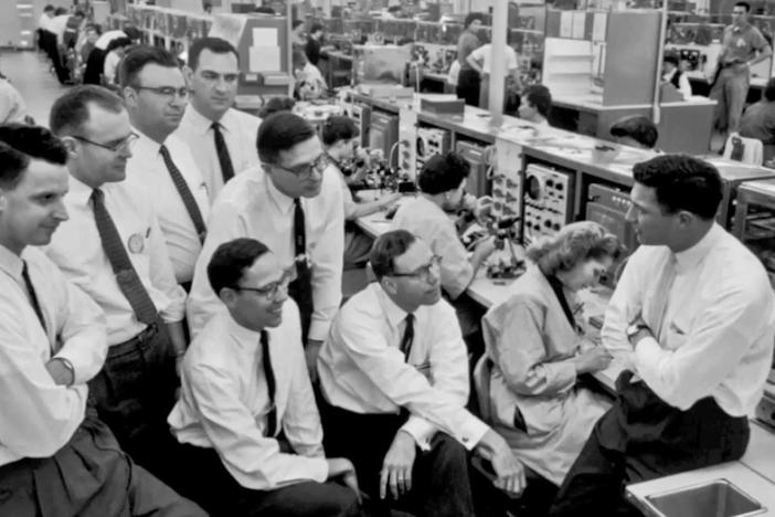 Robert Noyce's invention of the microchip launched the world into the Information Age.