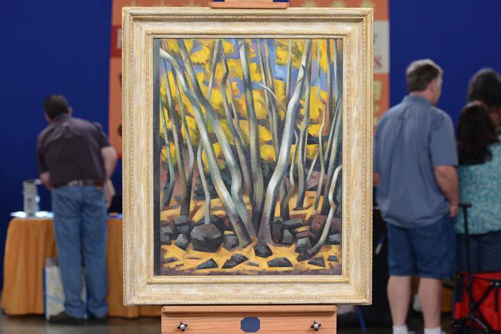 Appraisal: 1947 Loren Mozley "Aspens" Oil, from Austin, Hour 3.