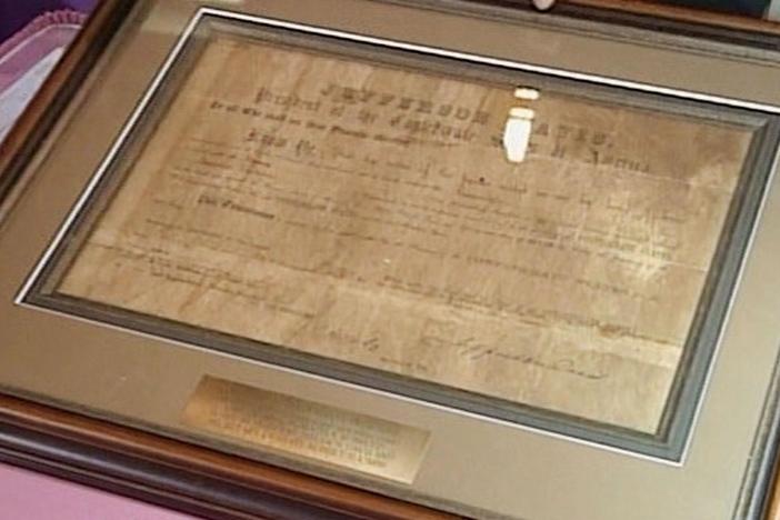 Appraisal: 1861 Jefferson Davis Letter of Marque, from Vintage New Orleans.