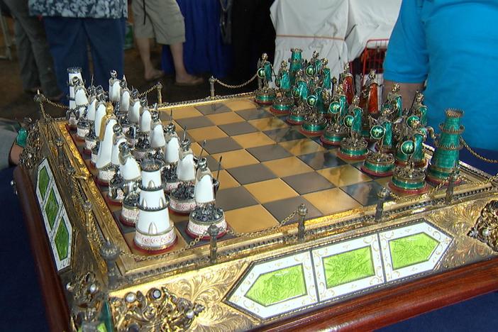 Appraisal: Austro-Hungarian Chess Set, ca. 1900, from Junk in the Trunk 7.