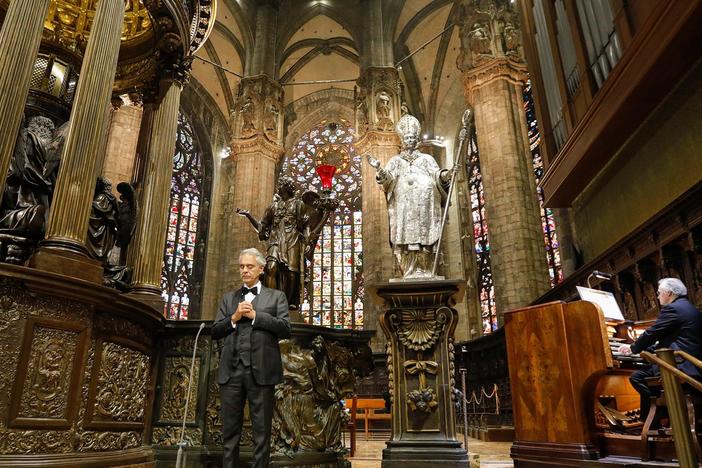 Watch an excerpt from Andrea Bocelli's version of "Ave Maria."