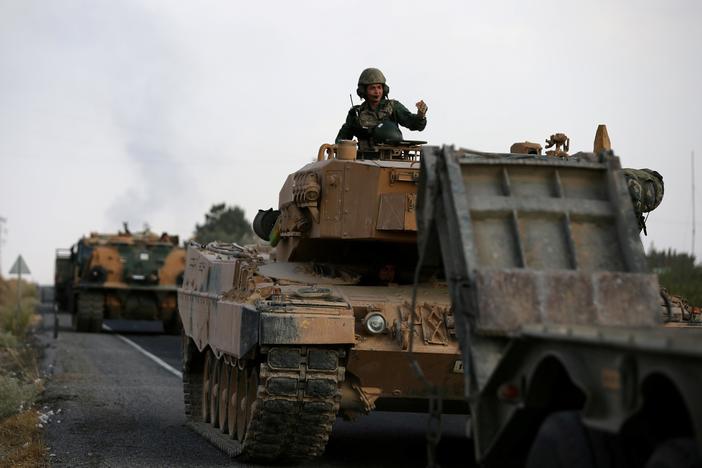 U.S. troops, Kurdish fighters to leave Syrian border region