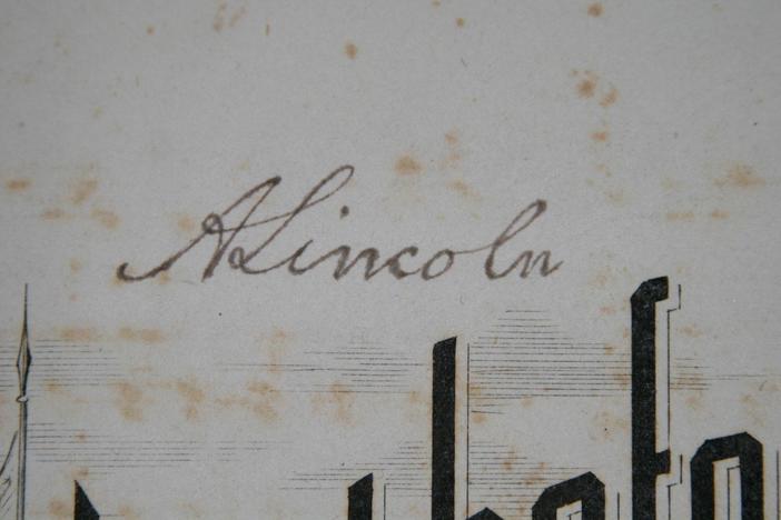 Could this sheet music have come from Abraham Lincoln's private collection?