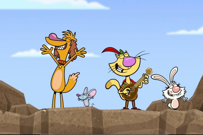 Nature Cat and his pals sing about their new movie special.