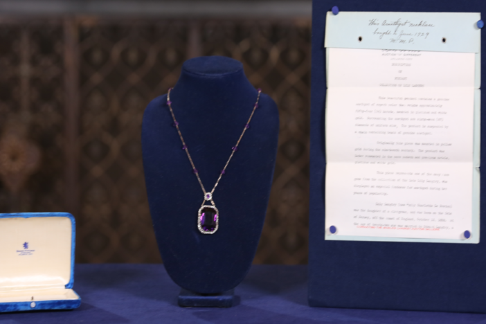 Appraisal: Amethyst Necklace, ca. 1925