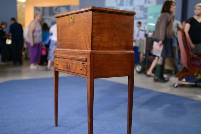 Appraisal: Virginia Federal Walnut Cellarette, ca. 1800, from Charleston, SC Hr 1.