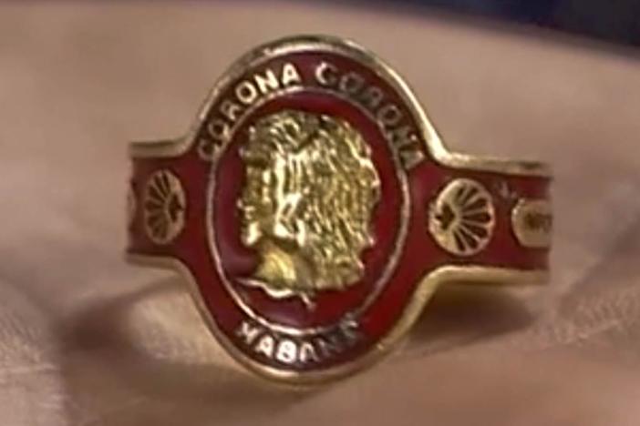 Appraisal: Cartier Gold Enameled Cigar Band Ring, ca. 1930
