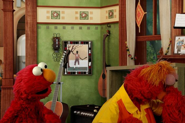 Elmo and Louie demonstrate a simple strategy to teach kids about their feelings.