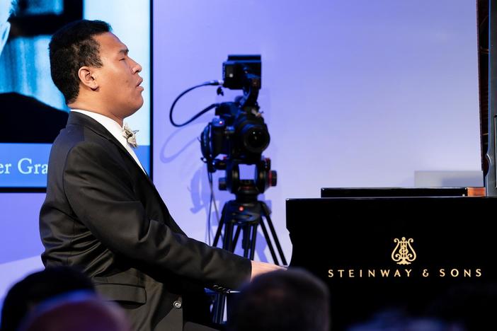A profile of pianist Clayton Stephenson, winner of a 2024 Avery Fisher Career Grant Award.