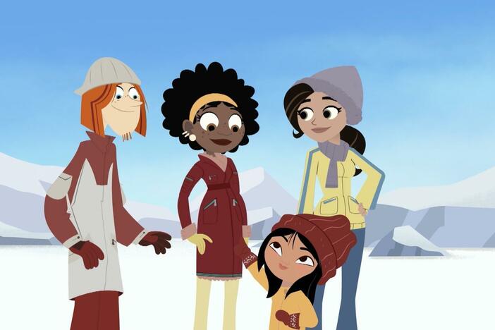 The team lands in the Arctic and meets up with Nua.