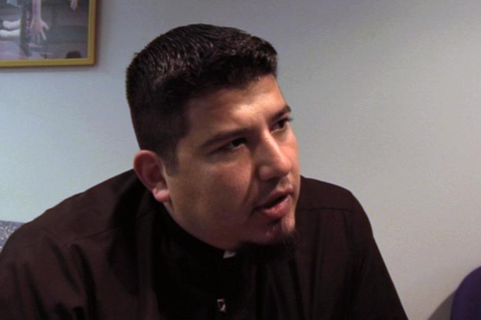As a hospital chaplain, Steven Gamez consoles a family folllowing a devastating loss.
