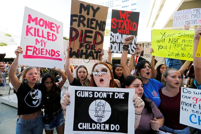 Survivors speak out after Florida school shooting.