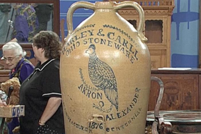 Appraisal: 1876 John Alexander Stoneware Cooler