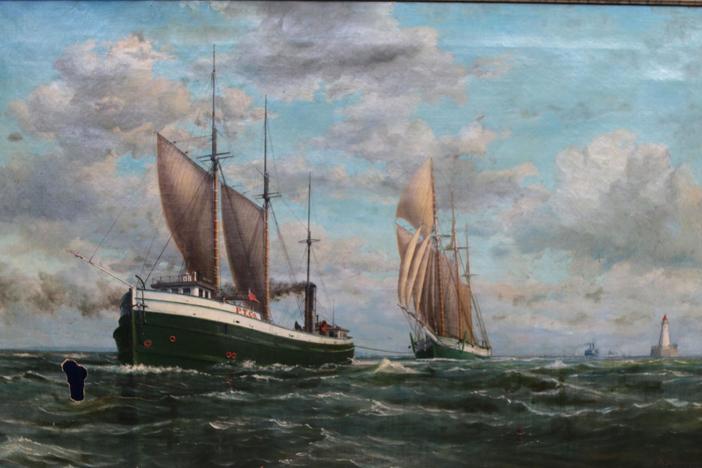Appraisal: 1887 Seth Whipple Oil Painting, from Omaha Hr 2.