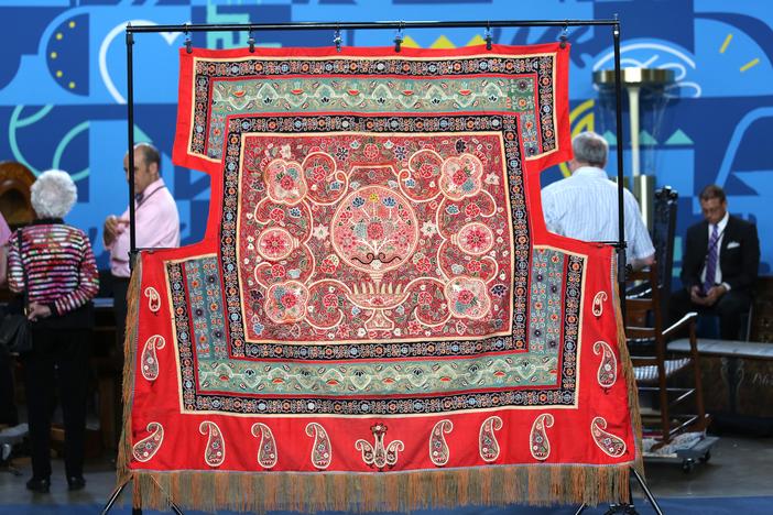 Appraisal: Rasht Horse Cover, ca. 1875, from Junk in the Trunk 8.