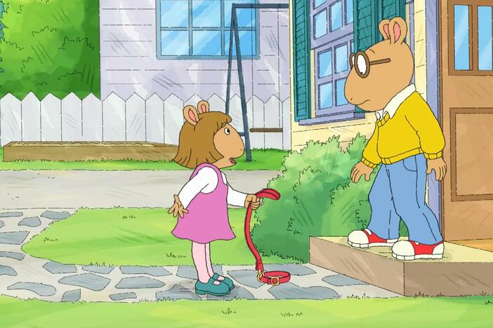 D.W. wants to take Larry outside to get some fresh air, but things don't go as planned!