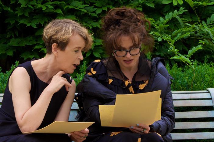 Actress Helena Bonham Carter reads a letter from her relative direct from enemy territory.