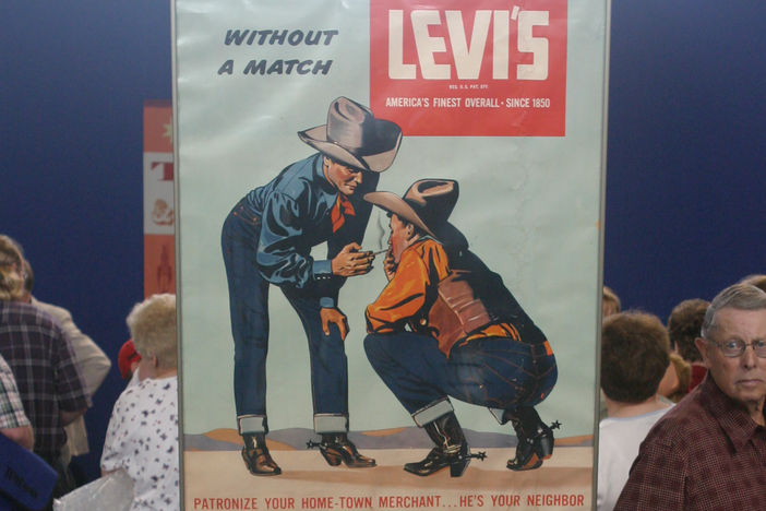 Appraisal: Levi's Posters, ca. 1945, in Vintage Omaha.
