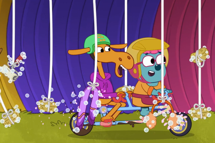 The Wombats successfully create a bike wash.