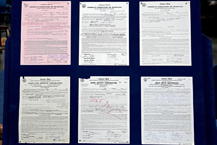 Appraisal: Musician Contract Collection, from Jacksonville Hour 2.
