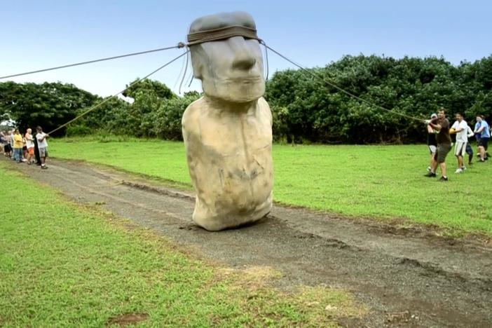 These giant stone heads were not dragged on sleds, as once thought.