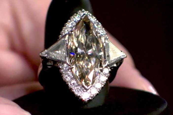 Marquise-cut Diamond & Platinum Ring from El Paso Hour 3.