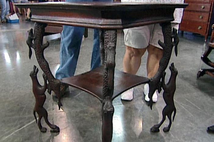 Appraisal: Carved Table, from ROADSHOW's Special: Cats & Dogs.
