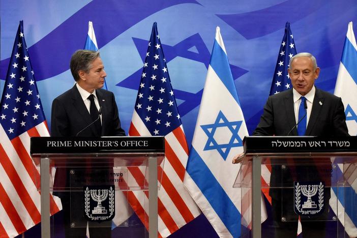 Blinken urges Israelis and Palestinians to restore calm amid a spike in violence