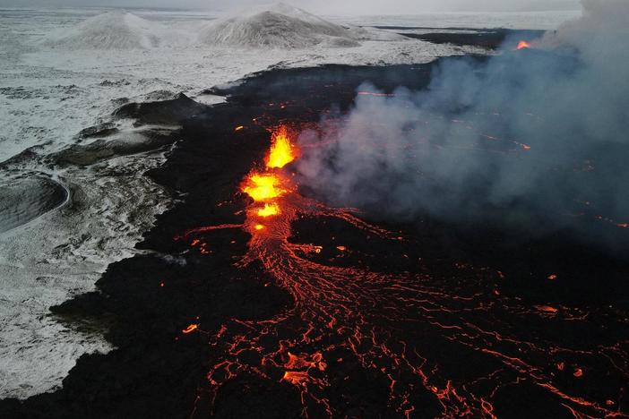 Iceland escapes worst-case scenario as lava from volcano flows away from important areas