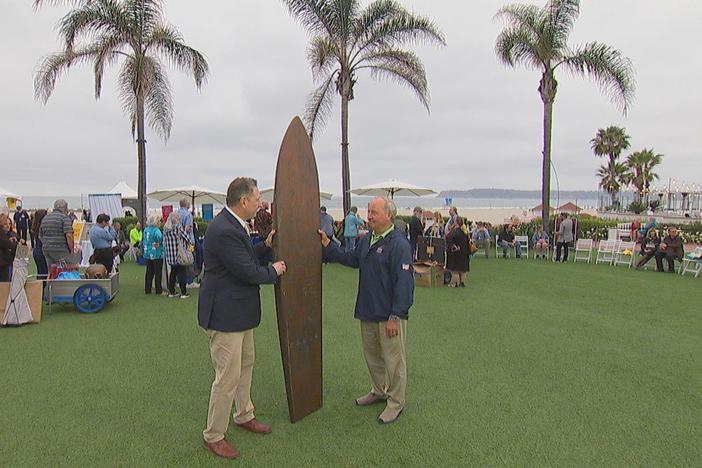 Appraisal: Women's Carved Surf Board, ca. 1925