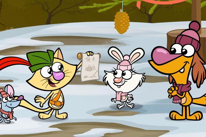 Nature Cat revisits Christmas past when he and his pals first fell in love with nature.