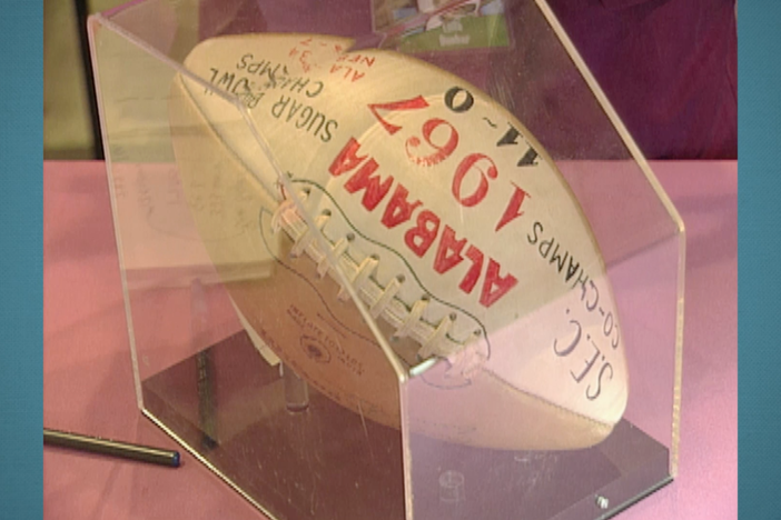 Appraisal: 1967 Alabama Crimson Tide Game Ball, in Vintage Birmingham.