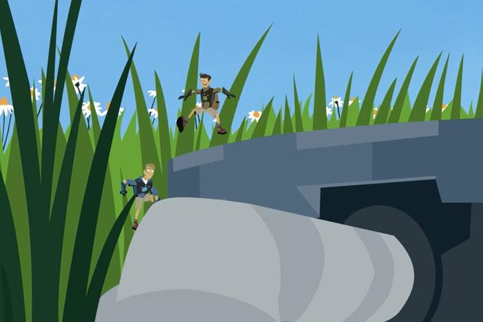 The bro's miniaturize to check-out the creatures who live under a log