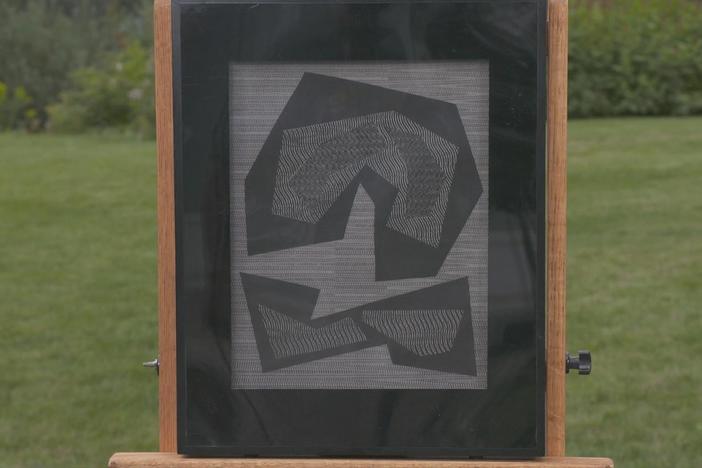 Appraisal: 1964 Mon Levinson "Black Quiet Plane I a" Sculpture
