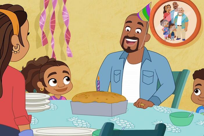 Alma and family celebrate Papi's birthday with a special breakfast.