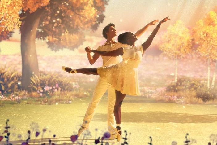 Swan (Michaela DePrince) dreams of being with her crush, Franz (Daniel Camargo).