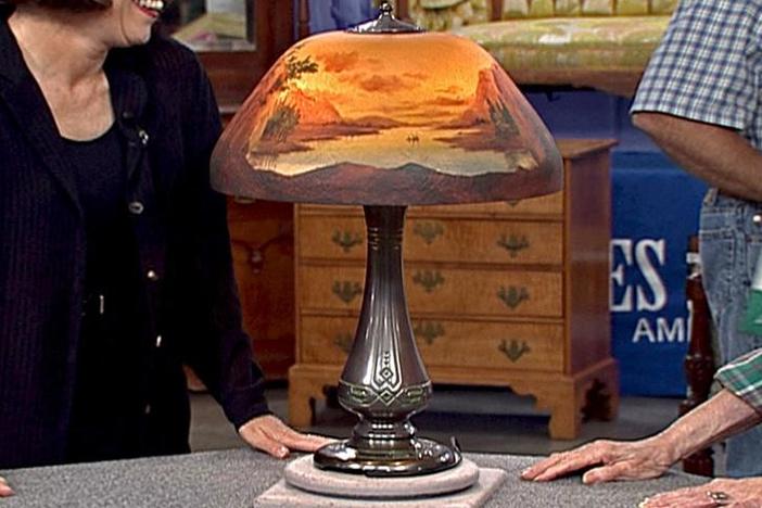 Appraisal: Moe-Bridges Table Lamp, ca. 1900, from Vintage Salt Lake City.