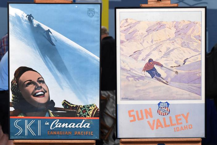 Appraisal: Railroad Ski Posters, ca. 1940, from Cleveland Hr 1.