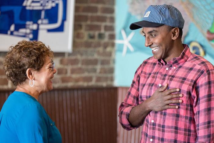 Marcus learns about the area's Portuguese, Brazilian, and Cape Verdean food traditions.