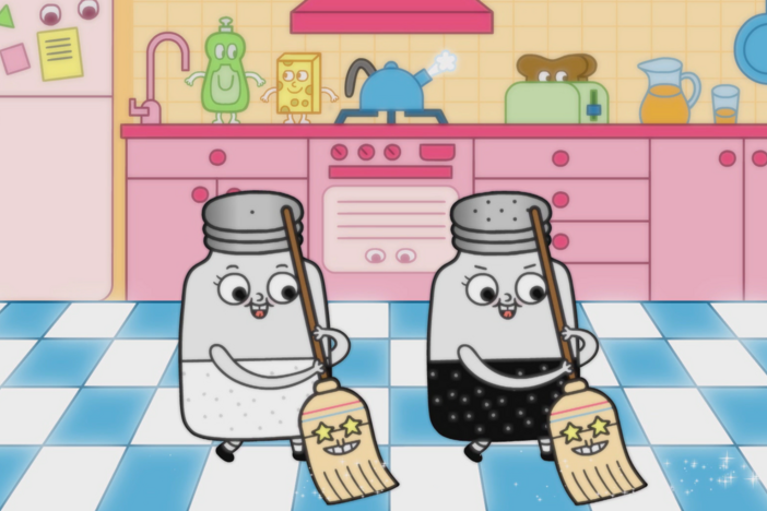 Sally and Piper suggest ways to help others through a series of fun and silly dances.