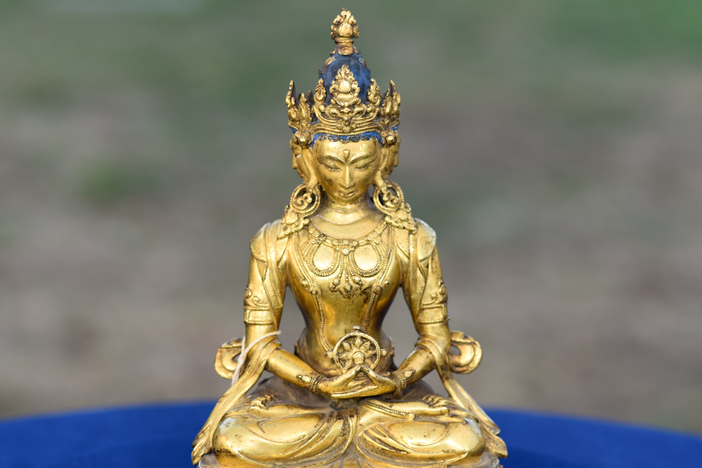 Appraisal: 17th C. Tibetan Bronze Buddha