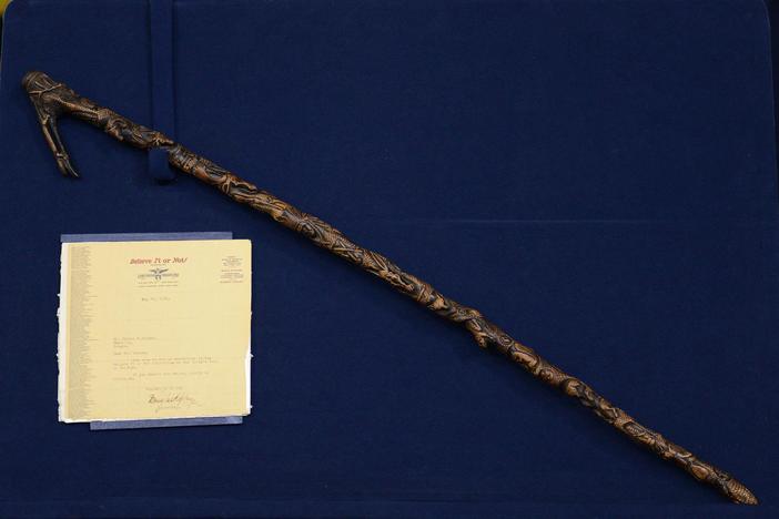 Appraisal: 1933 Carved Folk Art Cane, from Salt Lake City Hour 1.