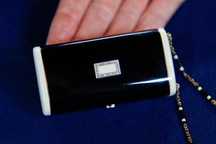 Appraisal: Gold, Diamond, & Enamel Nécessaire, ca. 1930, from Myrtle Beach Hour 1.