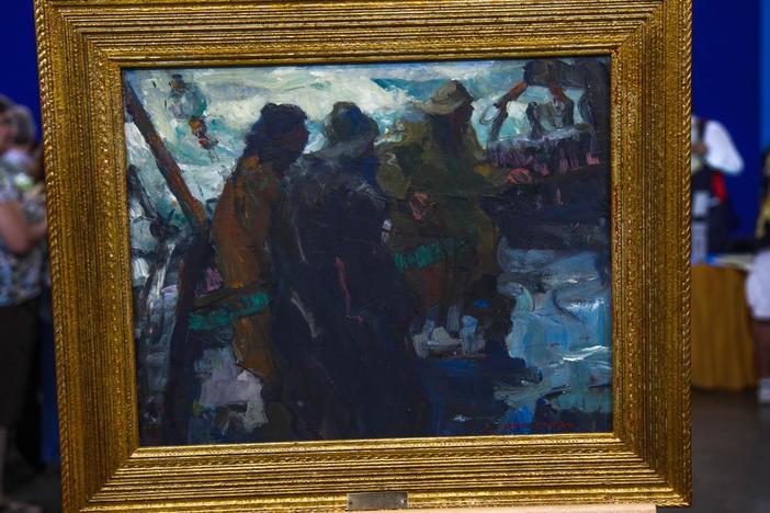 Appraisal: Armin Carl Hansen 'Before the Wind' Oil, ca. 1920