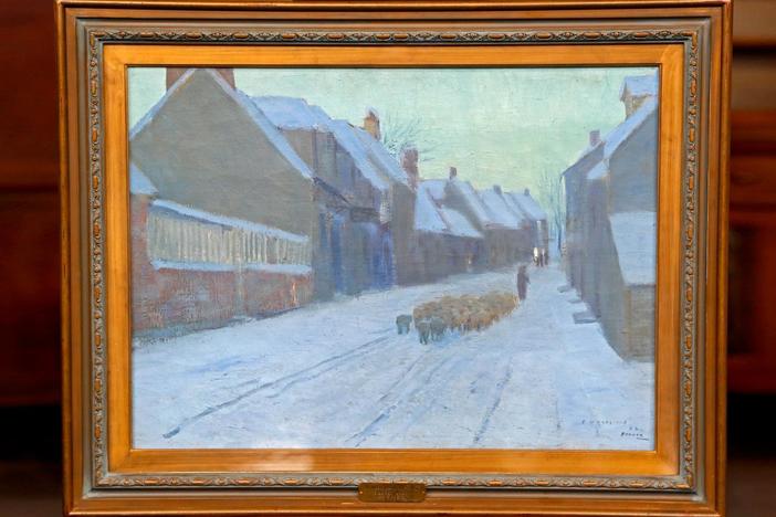 Appraisal: 1892 Edward W. Redfield "A Winter Evening" Oil Painting, from Knoxville Hour 1.