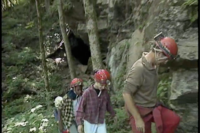 Follow a visit under a mountain led by Allen Padgett from Department of Natural Resources