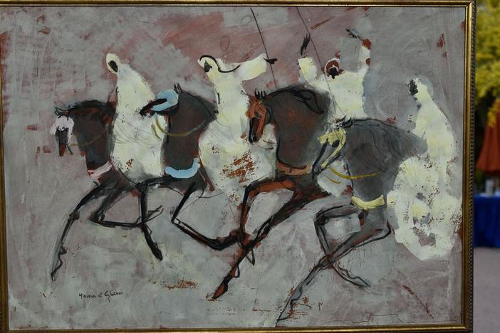 Appraisal: Hassan El Glaoui Tempera Painting