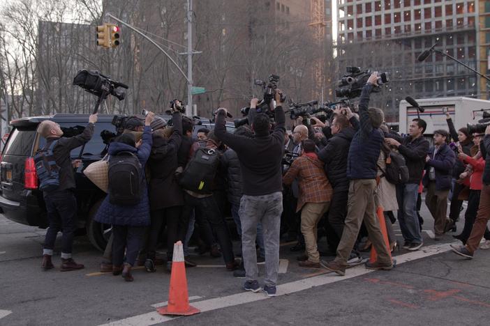 Outside of El Chapo's Brooklyn trial, his mythology appears in spectacles and selfies.