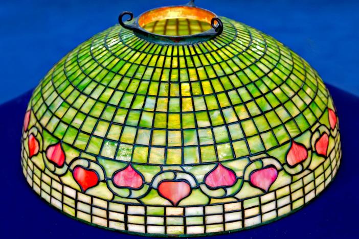 Appraisal: Tiffany Studio Vine Border Lamp Shade, ca. 1906, from Detroit Hour 2.